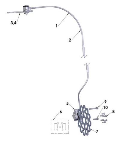 2012 Cobra 50JR Parts – Front Brakes