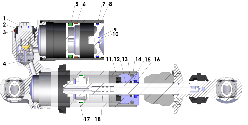 2013 Cobra 50SR (King) Parts – Shock - Inside