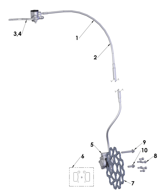 2014 Cobra 50JR Parts – Front Brakes