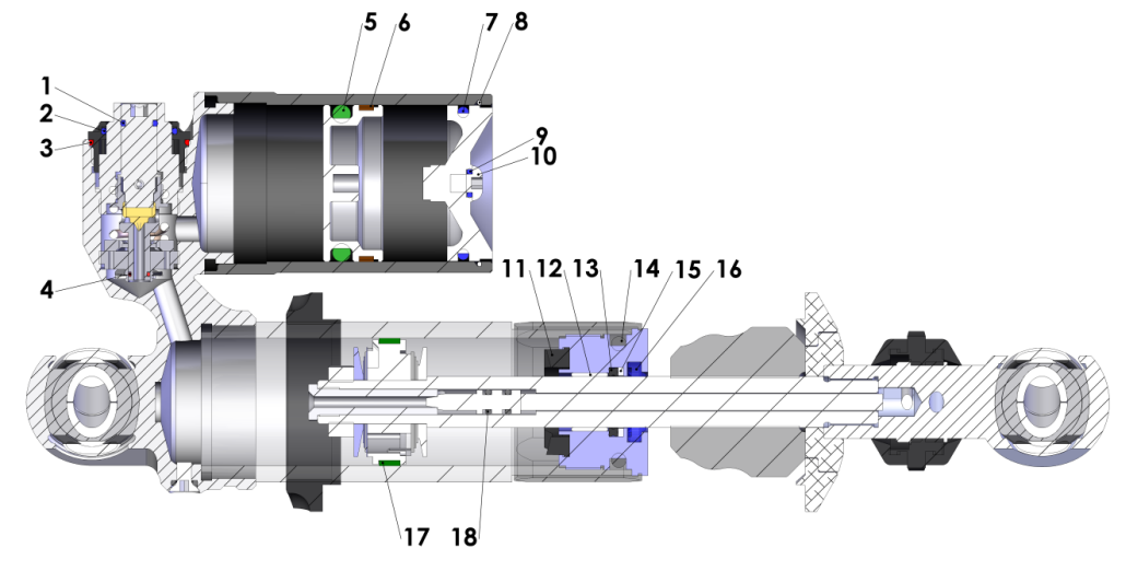 2014 Cobra 50SR (King) Parts – Shock - Inside