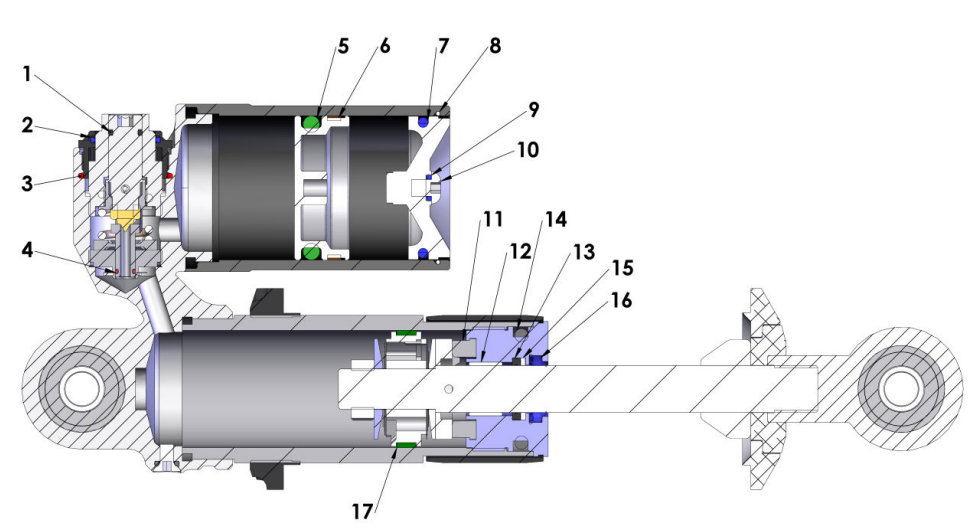 2015 Cobra 50JR Parts – Shock - Inside