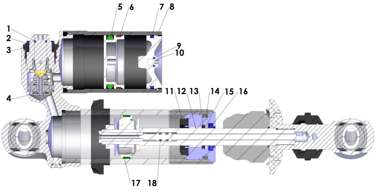 2015 Cobra 50SR (King) Parts – Shock - Inside