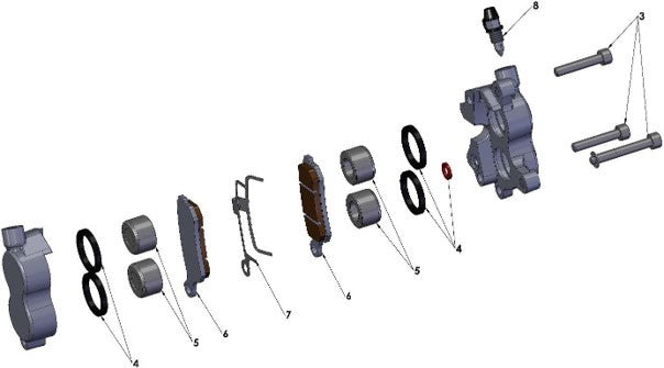 2017 Cobra CX65 Parts – Front Brakes – Caliper