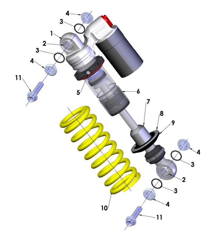 20189 Cobra 50FWE Parts - Shock