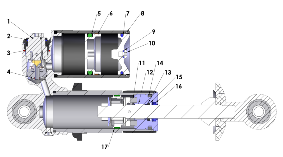 2018 Cobra 50JR Parts - Shock - Internal