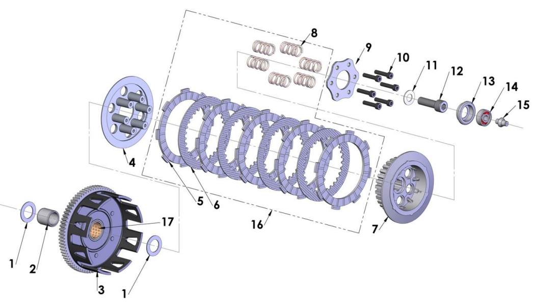 2018 Cobra CX65 Parts - Engine Clutch