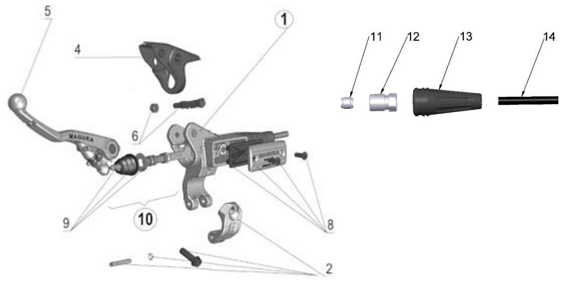 2019 Cobra CX65 Parts - Clutch - Master Cylinder