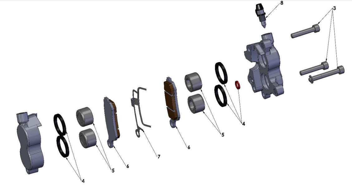 2019 Cobra CX65 Parts - Front Brakes - Caliper
