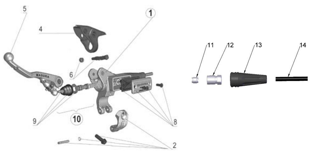 2022-CX65 Parts- Clutch- Master Cylinder