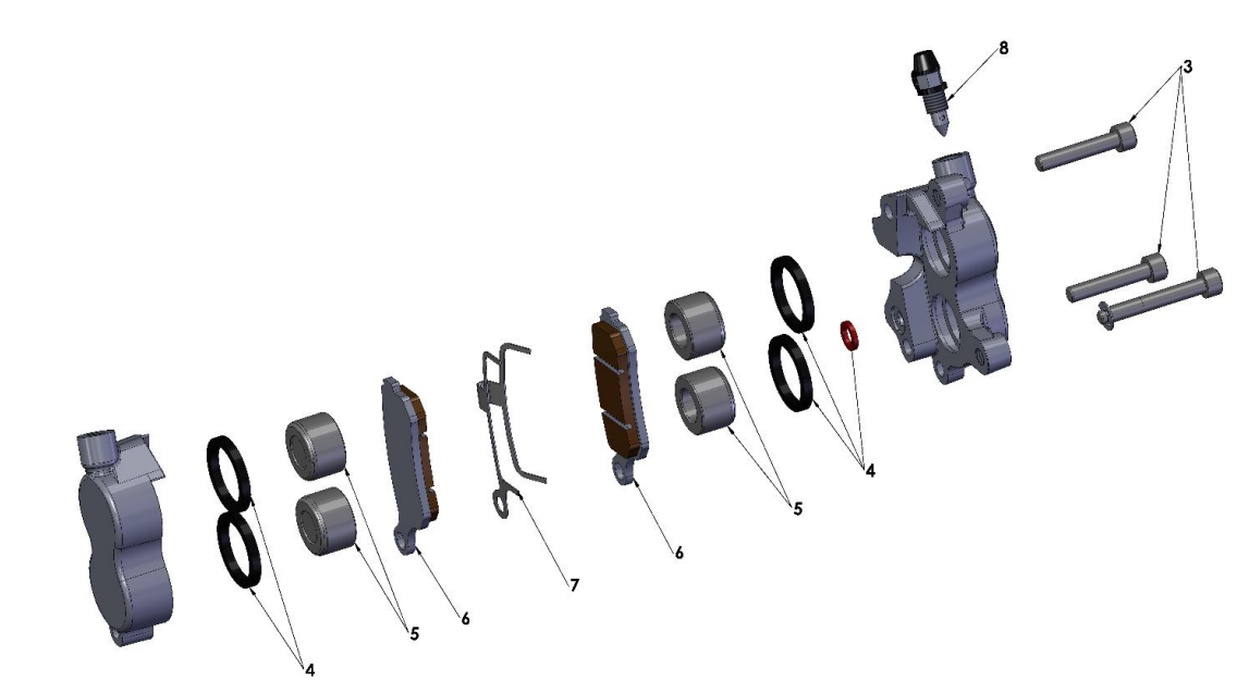 2022-CX65 Parts- Front Brakes- Caliper