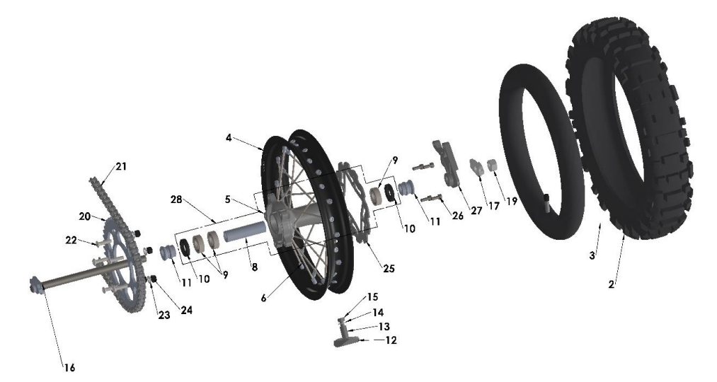 2022-CX65 Parts- Rear Wheel