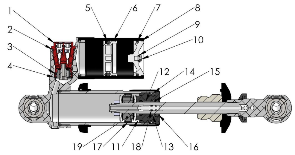 2023 CX50SR KING Parts- Shock- Inside