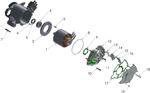 2025 CX3E Parts – Motor System - Internals