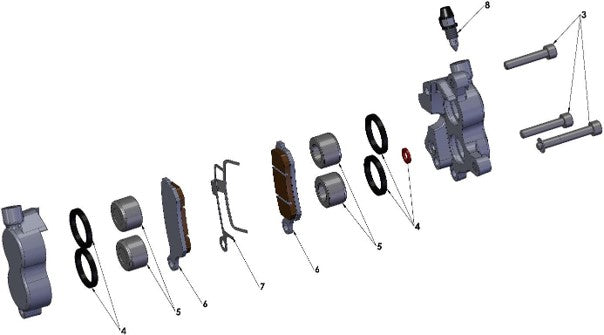 2018 Cobra CX65 Parts – Front Brakes – Caliper