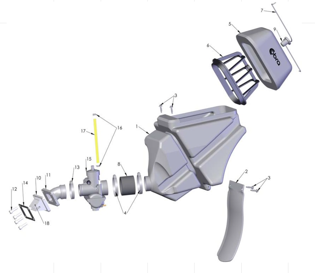 2012 Cobra CX65 Parts – Airbox & Inlet System
