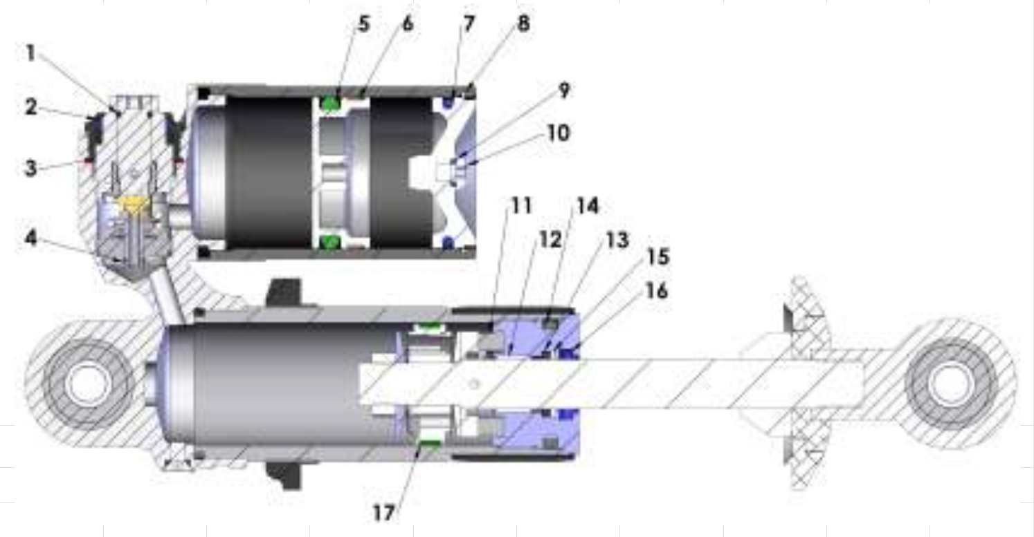 2013 Cobra 50JR Parts – Shock - Inside