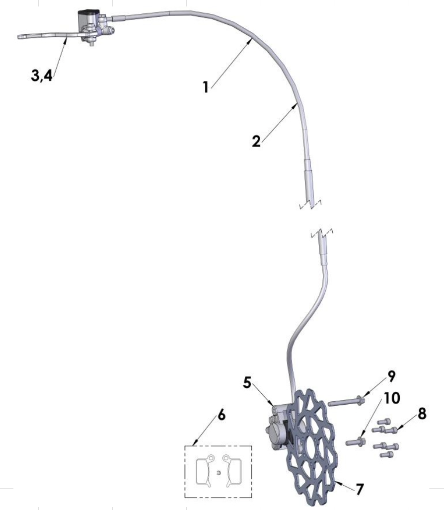 Cobra 50SR (King) 2013 Parts – Front Brakes