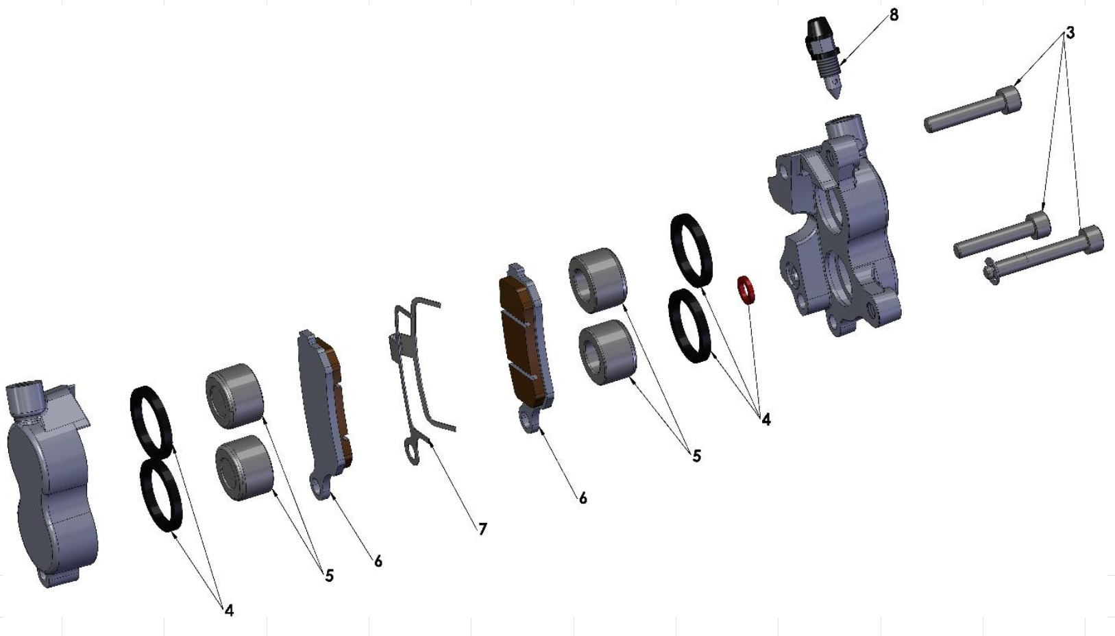 2014 Cobra CX65 Parts – Front Brakes – Caliper