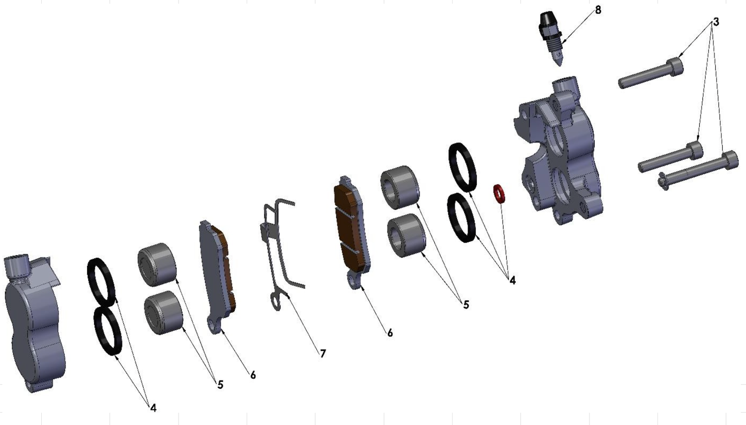 2014 Cobra CX65 Parts – Front Brakes – Caliper
