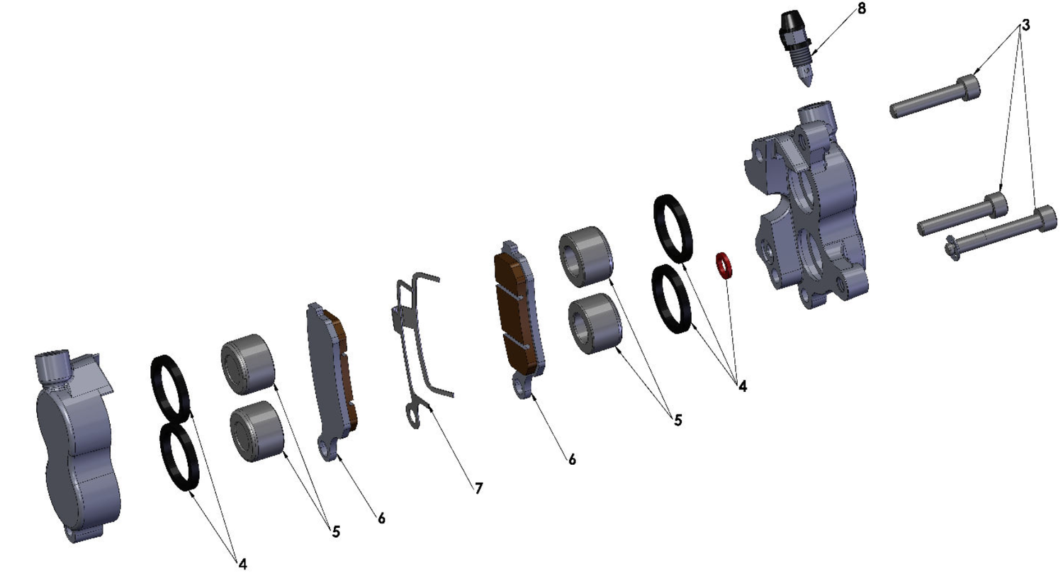 2015 Cobra CX65 Parts – Front Brakes – Caliper