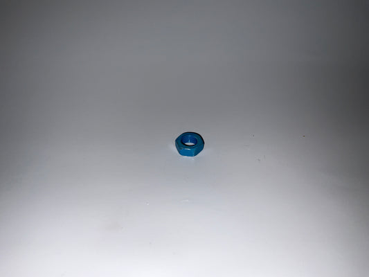 NUT 1/2-20 LEFT HAND ZINC BLUE