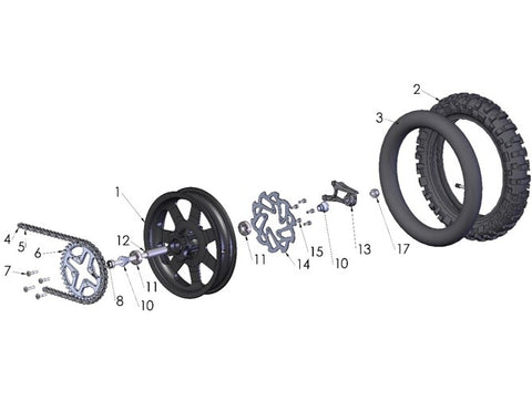 2022 CX50JR Parts – Rear Wheel